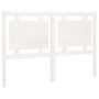 Voir la diapositive 2 : VIDAXL Tete de lit Blanc 145,5x4x100 cm Bois massif de pin