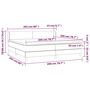 Voir la diapositive 6 : VIDAXL Sommier a lattes de lit avec matelas Gris clair 200x200cm Tissu