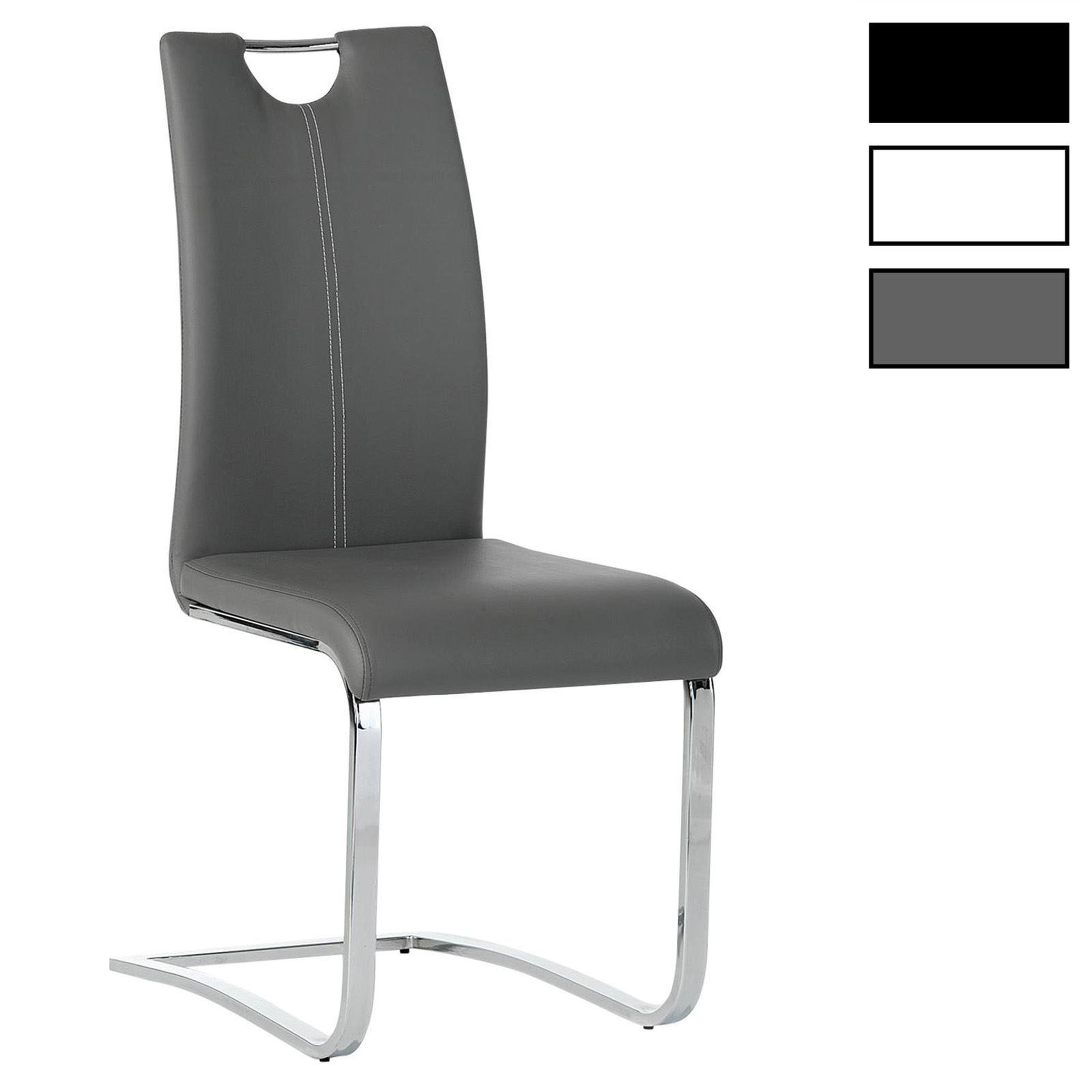 IDIMEX Lot de 4 chaises saba, en synthétique. Coloris disponibles : Blanc