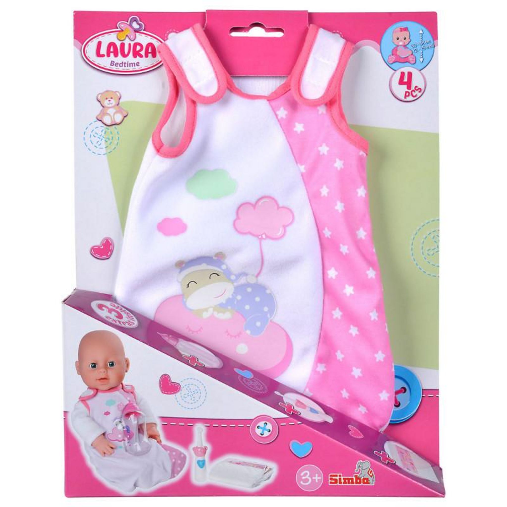 Simba Laura Doll With Feeding Set - 38cm Interactive Baby Doll With Magic Spoon & Bottle - View #4