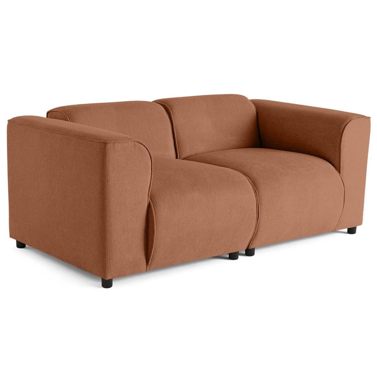 LISA DESIGN Suaro - canapé modulable 2 places en tissu texturé