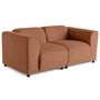 Voir la diapositive 2 : LISA DESIGN Suaro - canapé modulable 2 places en tissu texturé