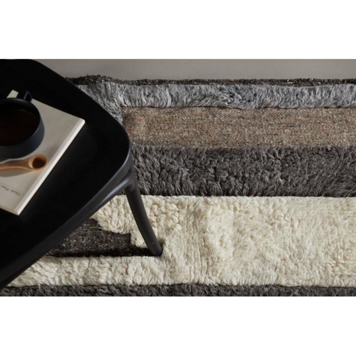 Paris Prix Tapis Déco en Laine  Vincent  202x300cm Multicolore