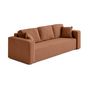 Voir la diapositive 5 : BEST MOBILIER Topaze - canapé 3 places - convertible avec coffre - en tissu bouclette