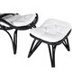 Voir la diapositive 2 : Paris Prix Fauteuil de Jardin & Repose-Pieds  Ella  98cm Noir