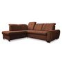 Voir la diapositive 6 : BEST MOBILIER Paul - canapé d'angle gauche - 5 places - convertible avec coffre et têtières - en tissu