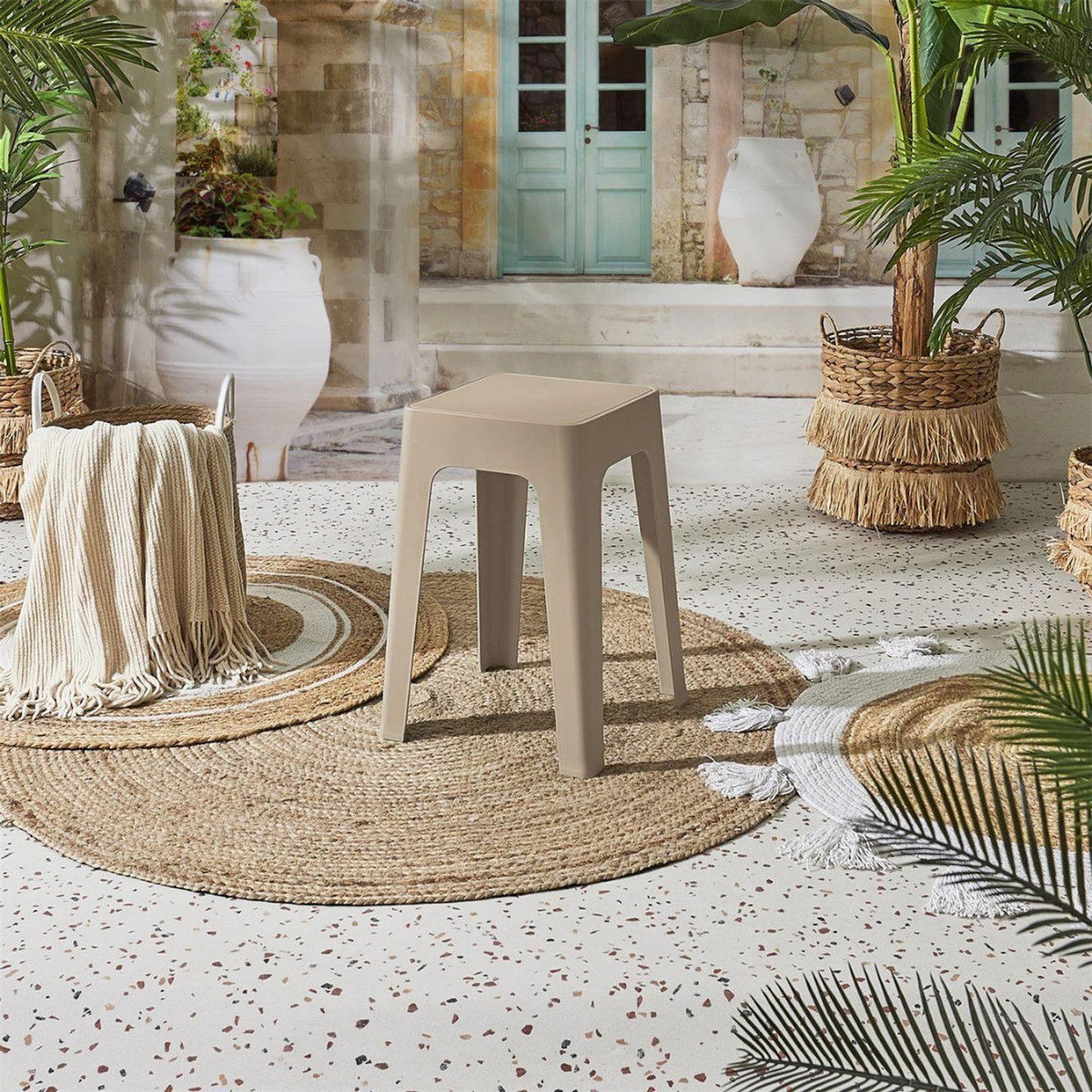The Home Deco Factory Lot de 6 tabourets empilables SPECTRA