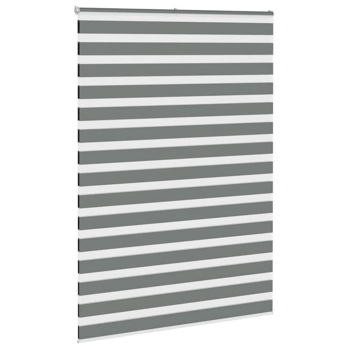 VIDAXL Store zebre gris fonce largeur du tissu 155,9 cm polyester