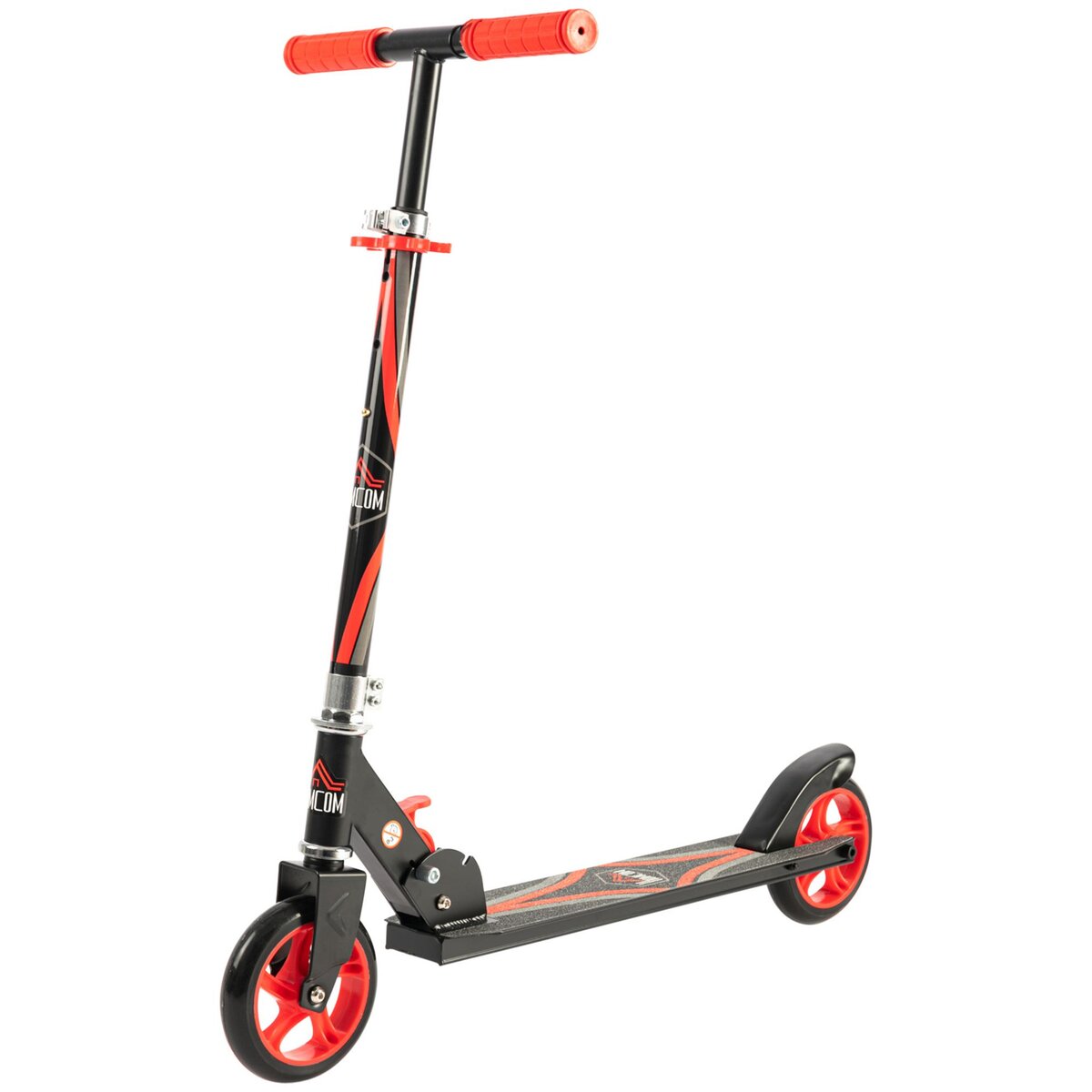 Scooter pliable et réglable en hauteur, kick scooter pour enfants et  adolescents,trottinette pliable avec 2 roues lumineuses, guidon ajustable  de 3 niveaux,plateau extra grip en aluminium(violet) - Conforama