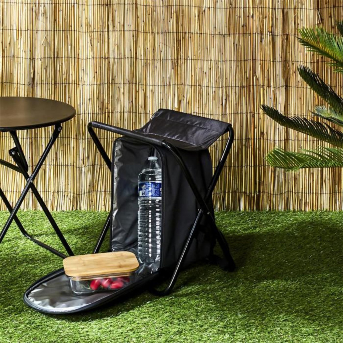 Paris Prix Sac à Dos avec Assise  Fraîcheur  38cm Noir