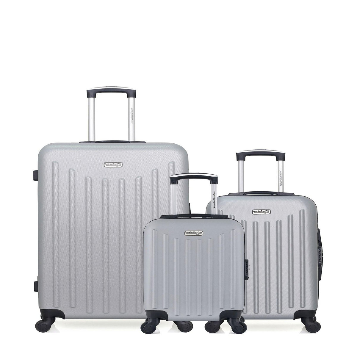 AMERICAN TRAVEL AMERICAN TRAVEL - LOT DE 3 - Valises grand format, cabine et cabine XXS BROOKLYN