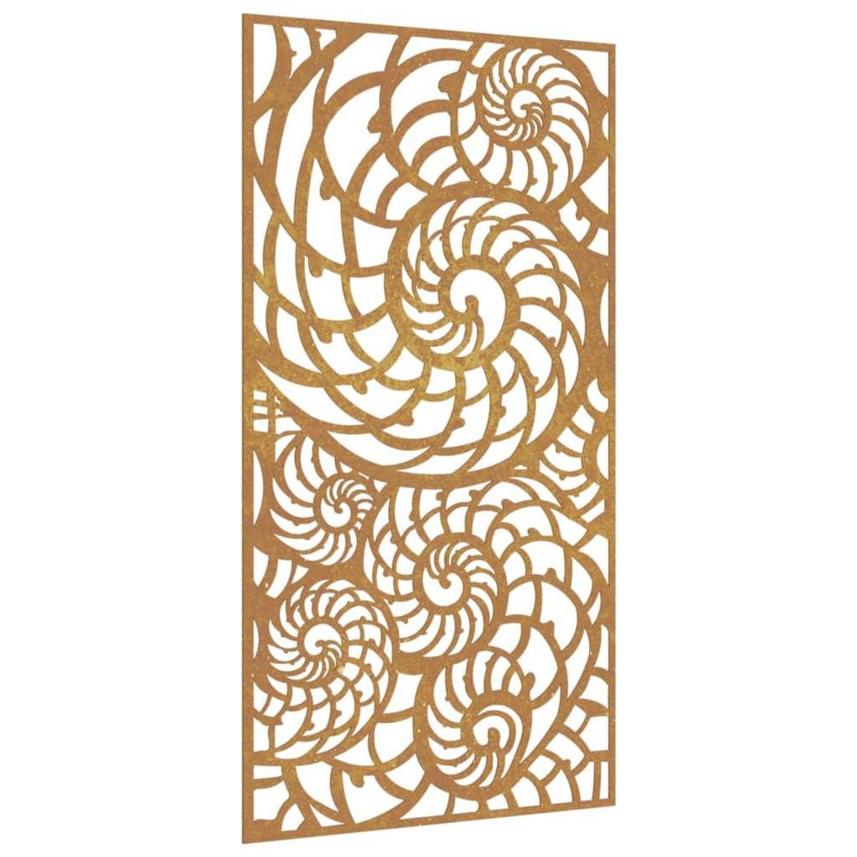 VIDAXL Decoration murale de jardin 105x55 cm acier corten design coque