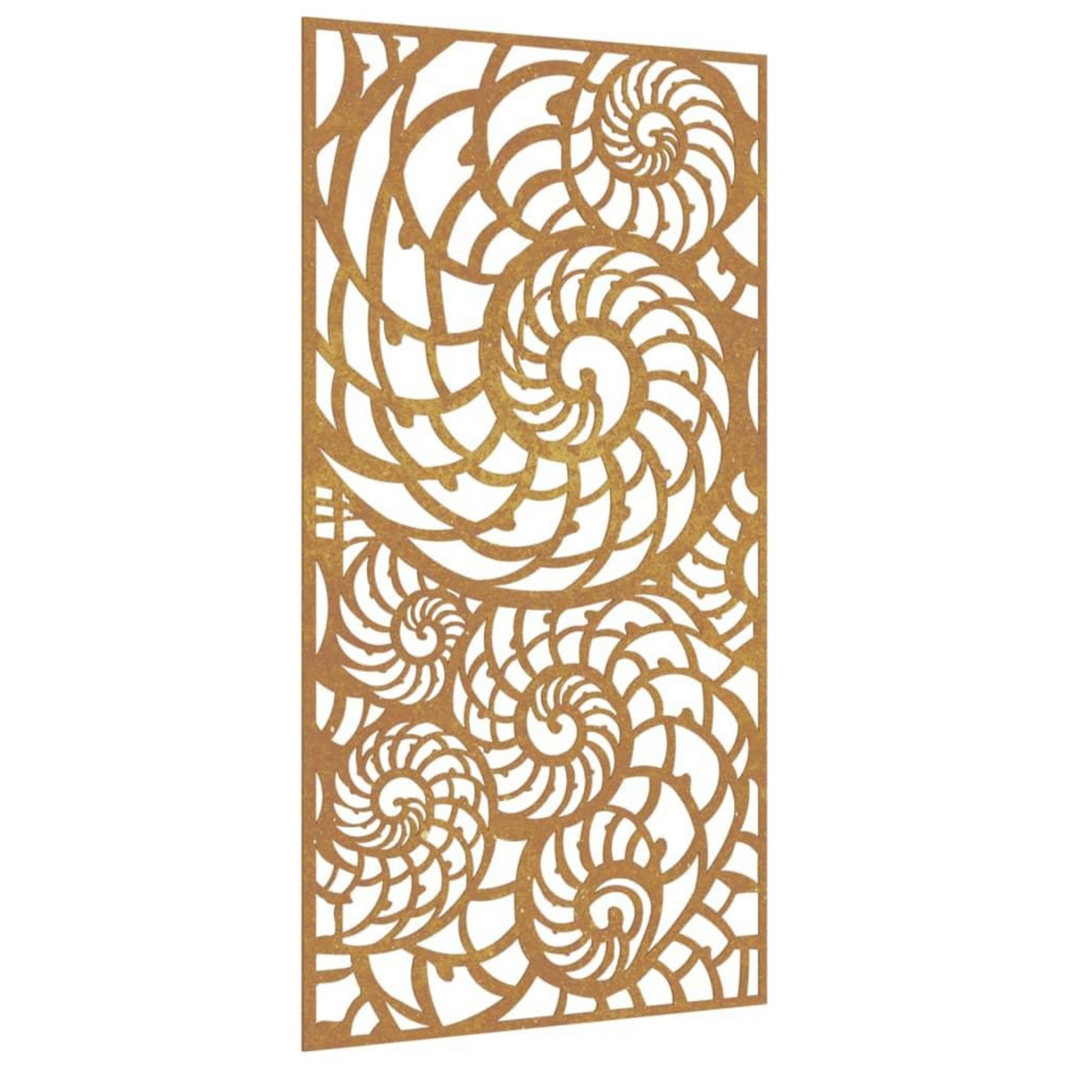 VIDAXL Decoration murale de jardin 105x55 cm acier corten design coque