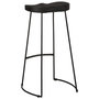 Voir la diapositive 4 : VIDAXL Tabourets de bar lot de 2 noir 45x40x78 cm bois manguier massif