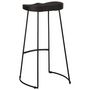 Voir la diapositive 4 : VIDAXL Tabourets de bar lot de 2 noir 45x40x78 cm bois manguier massif