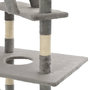 Voir la diapositive 5 : VIDAXL Arbre a chat avec griffoirs en sisal 230-260 cm Gris
