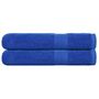 Voir la diapositive 1 : VIDAXL Serviettes de sauna 2 pcs bleu 80x200 cm 360 g m² 100% coton