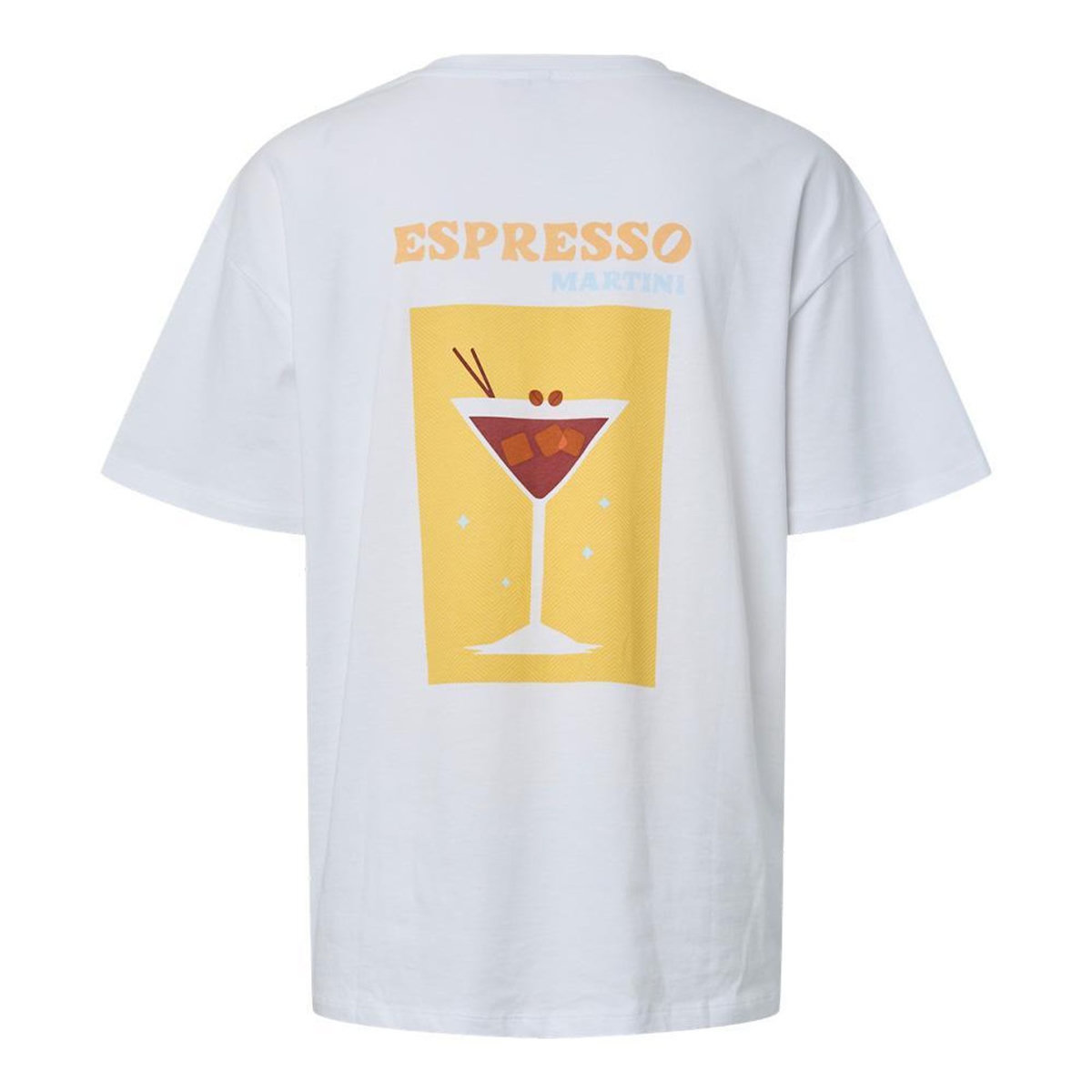 Pieces T-Shirt Blanc Femme Pieces Fasty Oversize