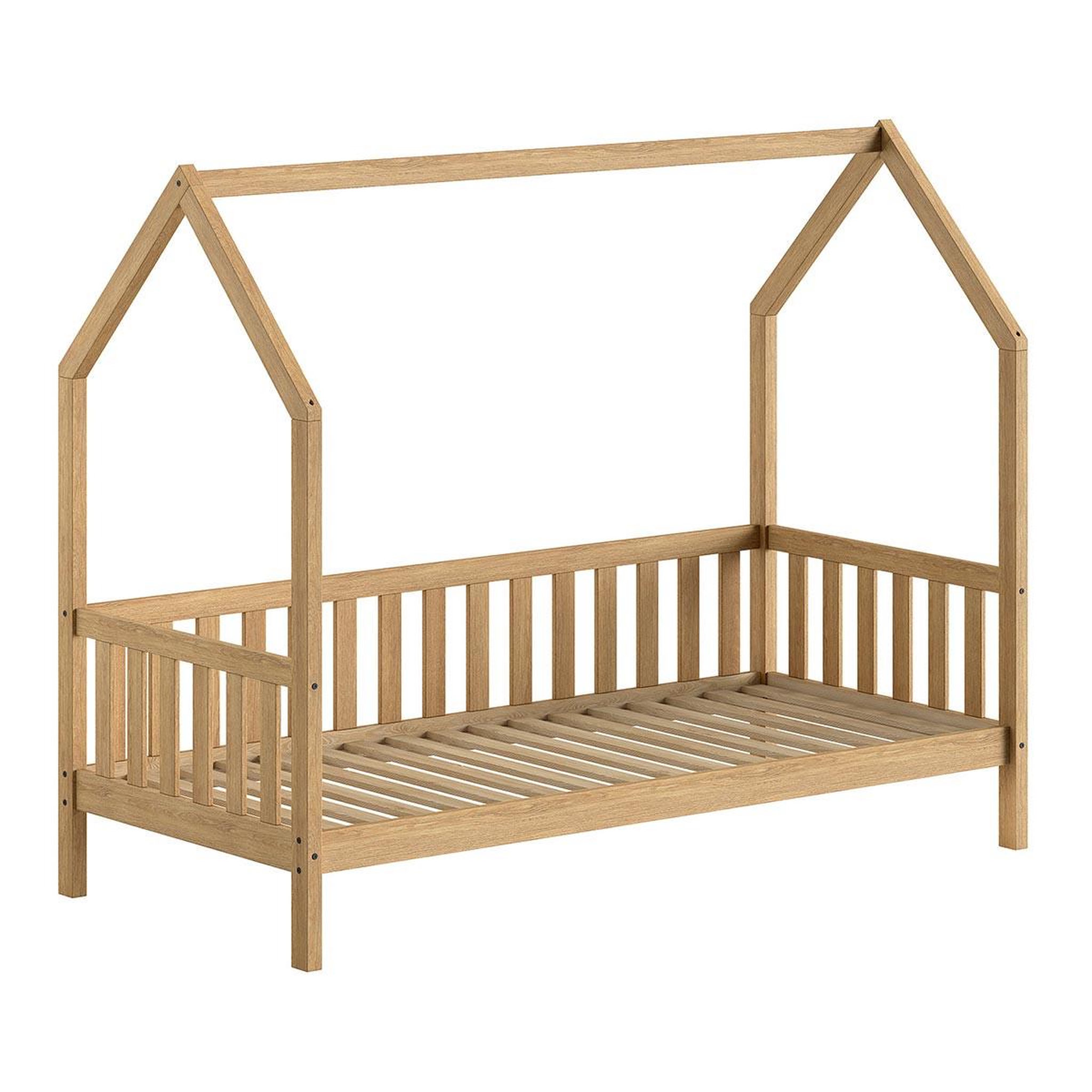 Paris Prix Lit cabane enfant  nature  90x200cm chêne