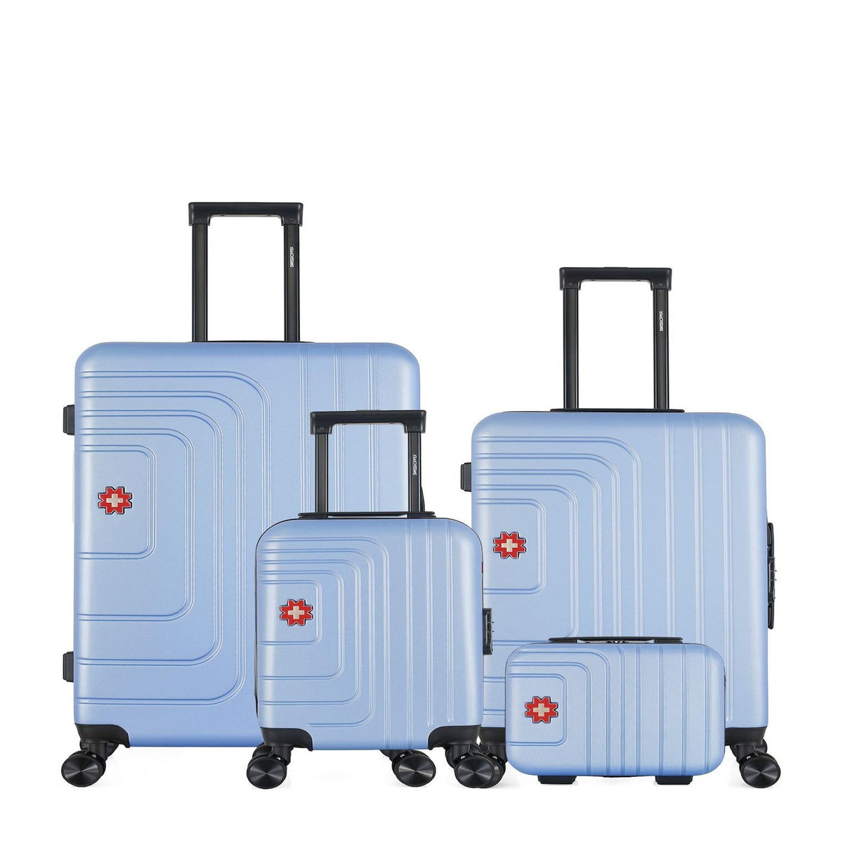 SWISS KOPPER SWISS KOPPER - Lot de 4 - Valises grand format, weekend, cabine XXS et vanity RUTI