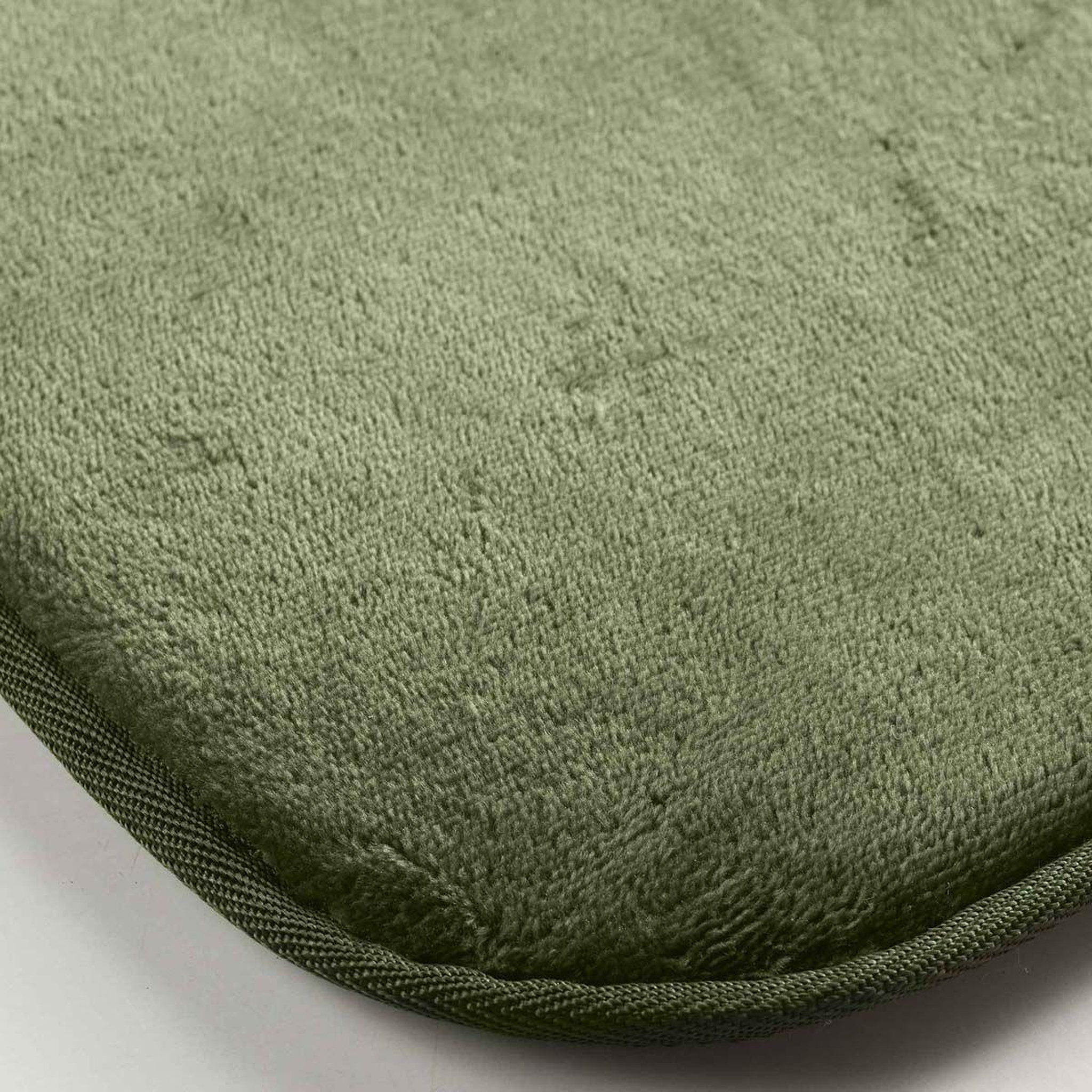 Voir la diapositive 2 : Douceur d'Intérieur Tapis uni en flanelle  flanou  50x80cm kaki