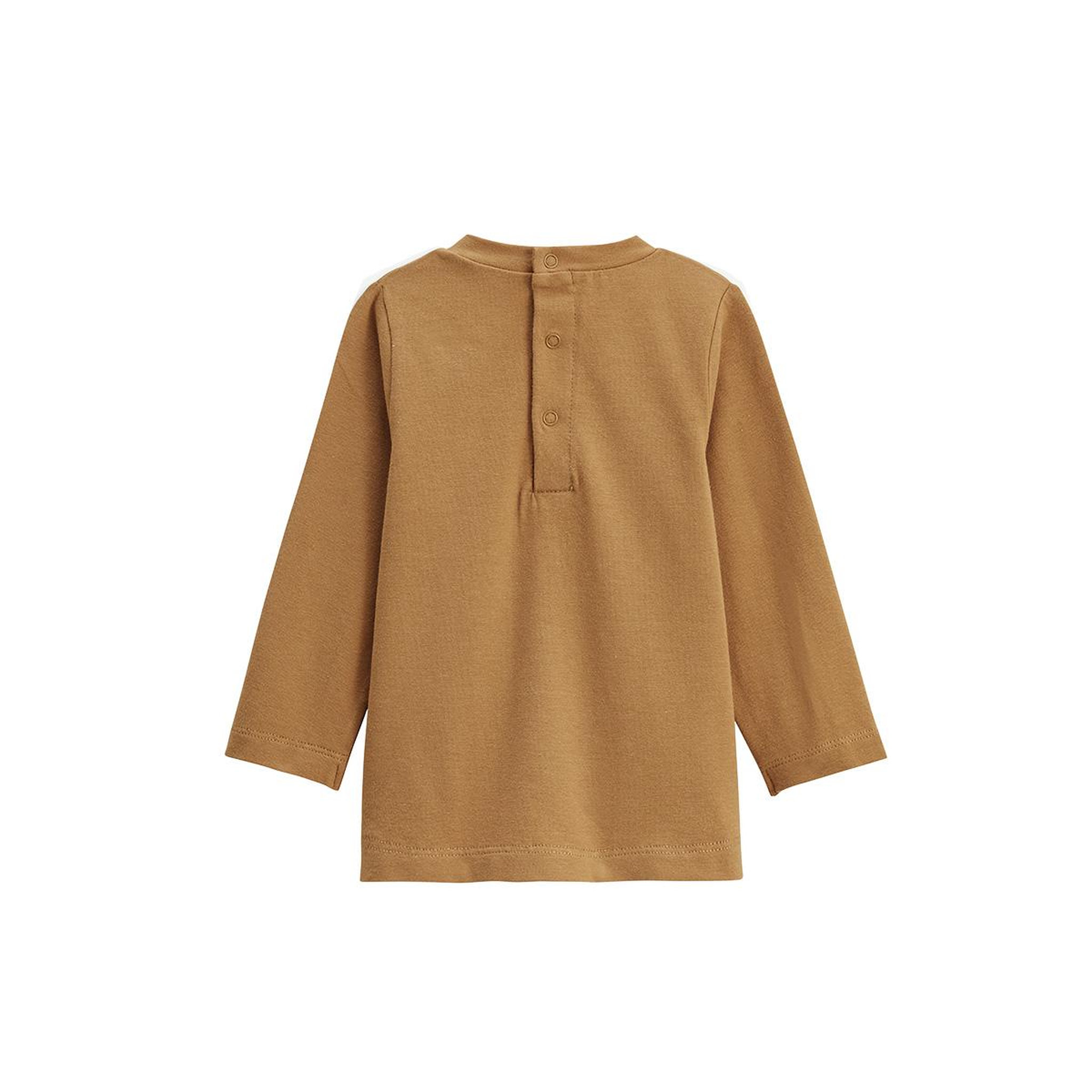 Voir la diapositive 5 : Petit Béguin Ensemble salopette bébé en molleton et t-shirt Lamascotte