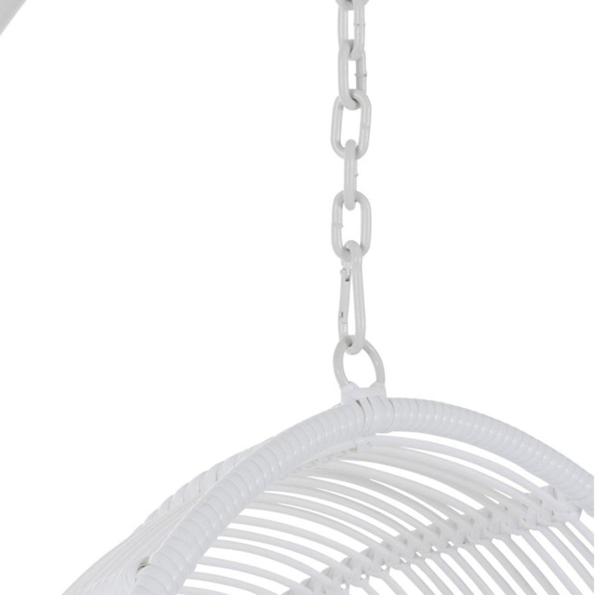 Voir la diapositive 5 : J-LINE Fauteuil suspendu ovale  aciera  193cm blanc