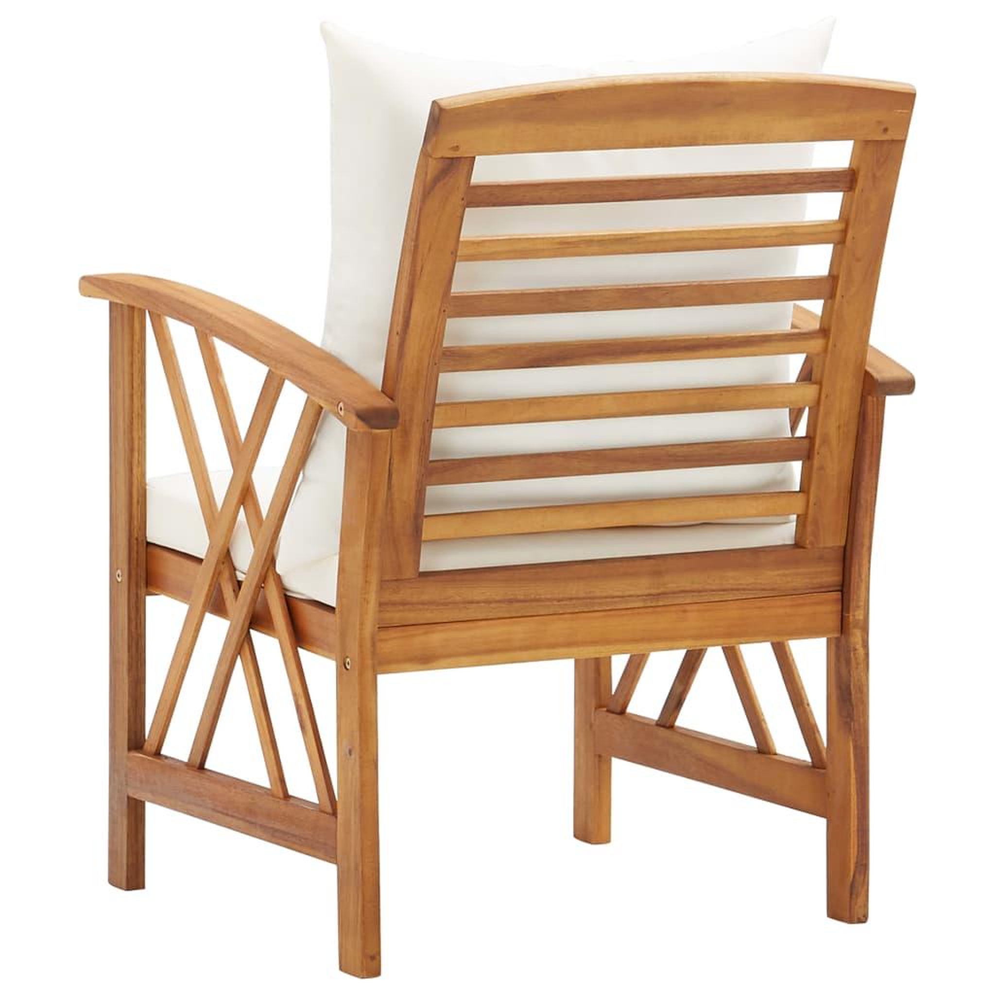 Voir la diapositive 5 : VIDAXL Chaises de jardin avec coussins lot de 2 Bois d'acacia massif