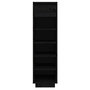 Voir la diapositive 3 : VIDAXL Armoire a chaussures noir 30x34x105 cm bois de pin massif
