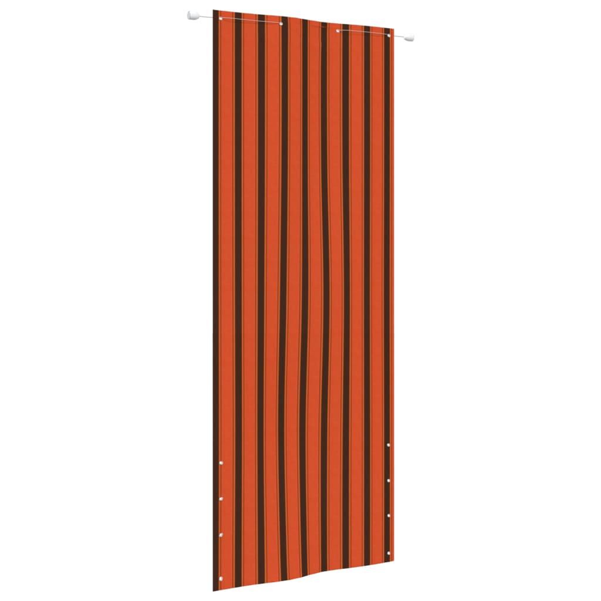Voir la diapositive 1 : VIDAXL Ecran de balcon Orange et marron 80x240 cm Tissu Oxford