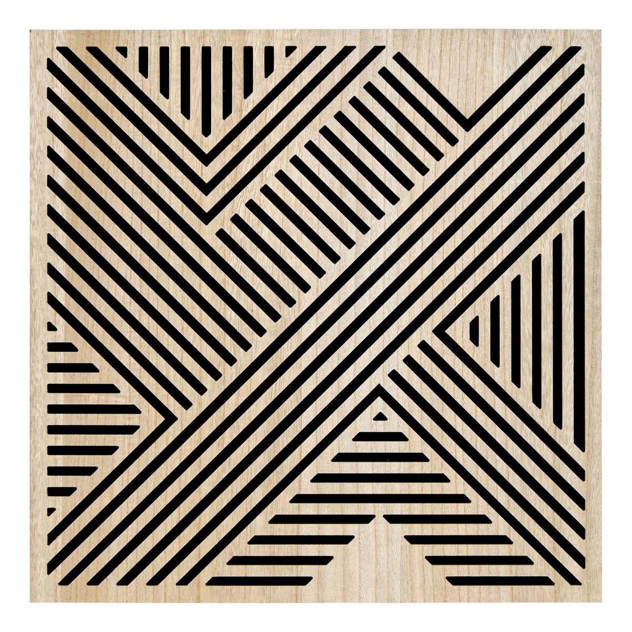 ATMOSPHERA Panneau mural déco à croix  eileen  58x58cm naturel