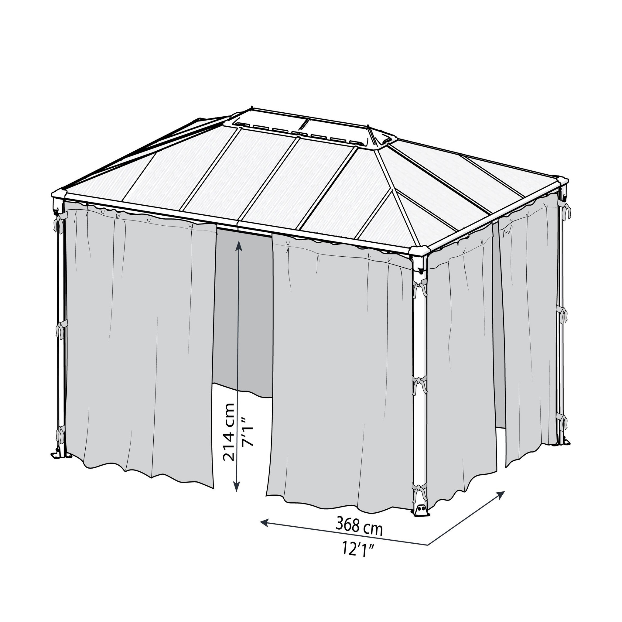 Voir la diapositive 5 : CANOPIA Moustiquaires pour tonnelles de jardin 3k canopia