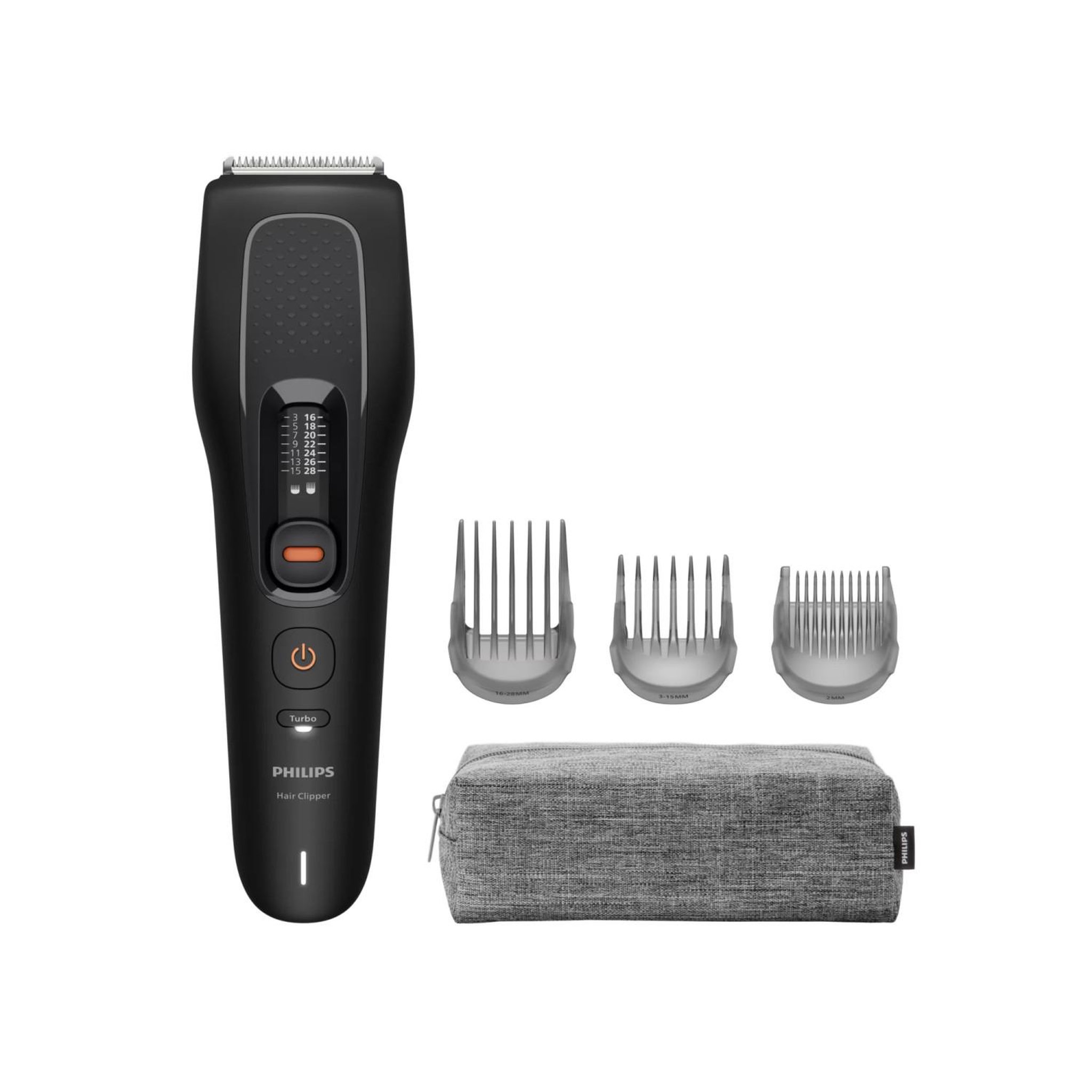 Voir la diapositive 2 : Philips Philips 5000 hc5733/15 tondeuse à cheveux sans fil noire, 16 hauteurs dualcut, mode turbo, capteur poweradapt