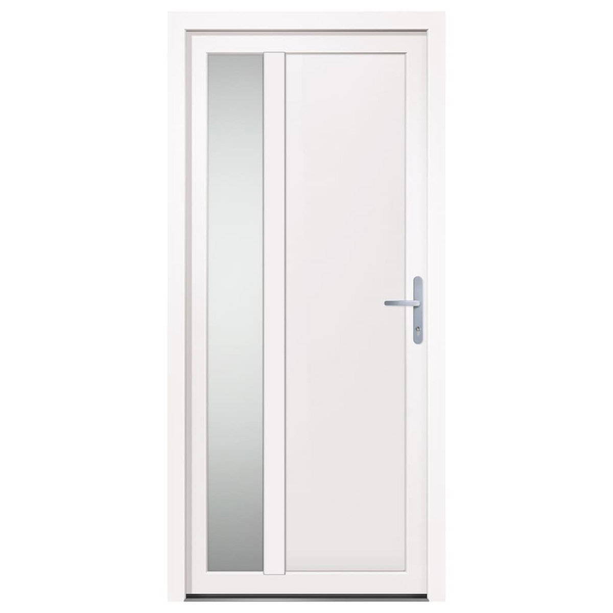 VIDAXL Porte d'entree Blanc 98x208 cm PVC
