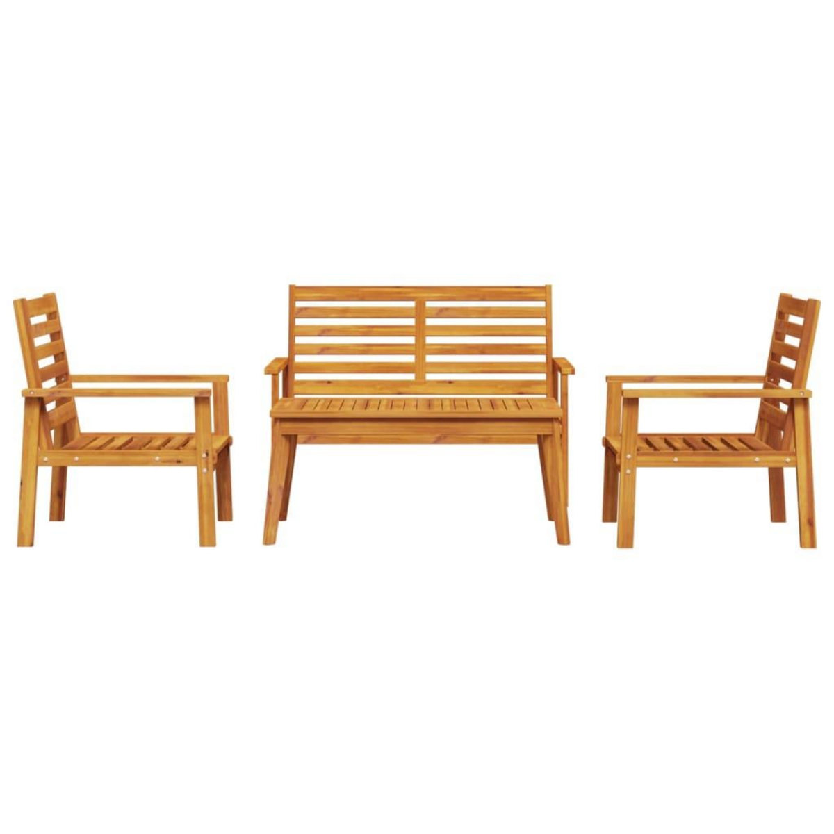 VIDAXL Salon de jardin 4 pcs bois d'acacia solide