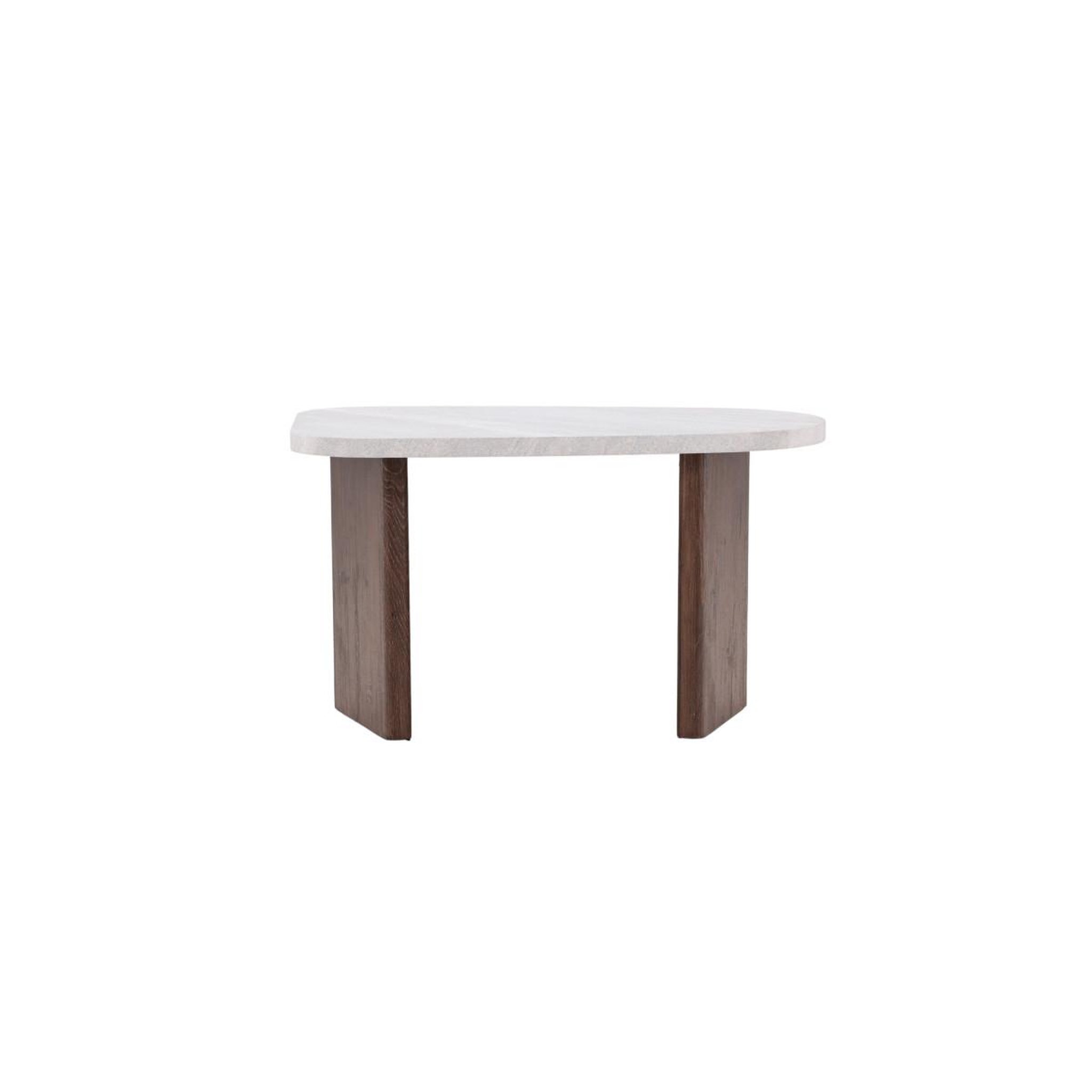 Voir la diapositive 2 : Paris Prix Table d'appoint effet béton  gronvik  70cm gris clair