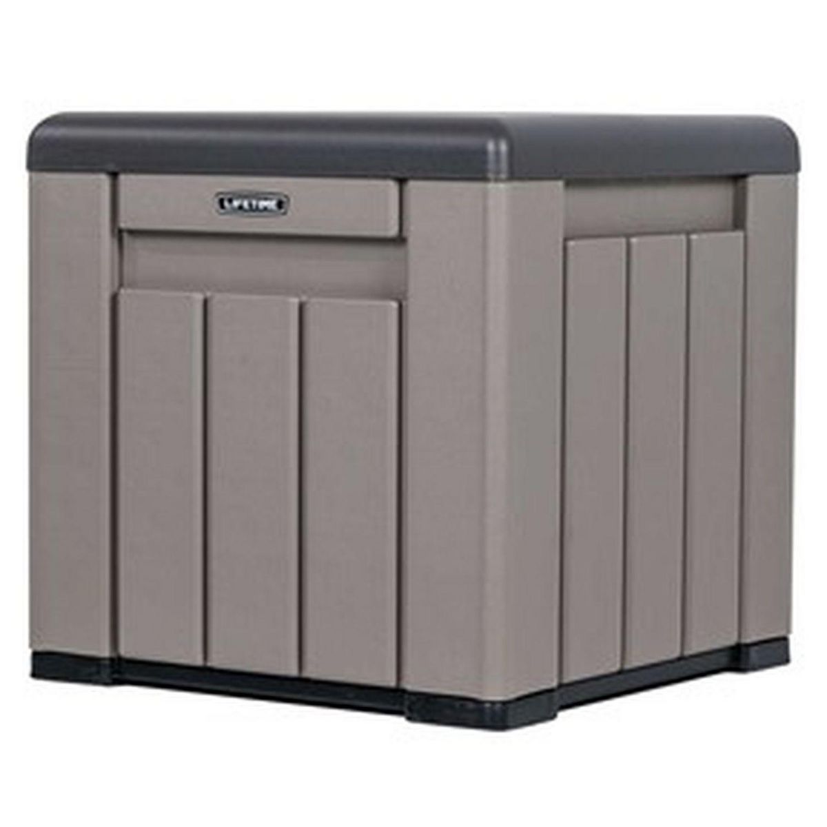 LIFETIME Coffre de rangement jardin - Imitation bois - 0,13 m3