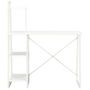 Voir la diapositive 2 : VIDAXL Bureau avec etagere Blanc 102x50x117 cm