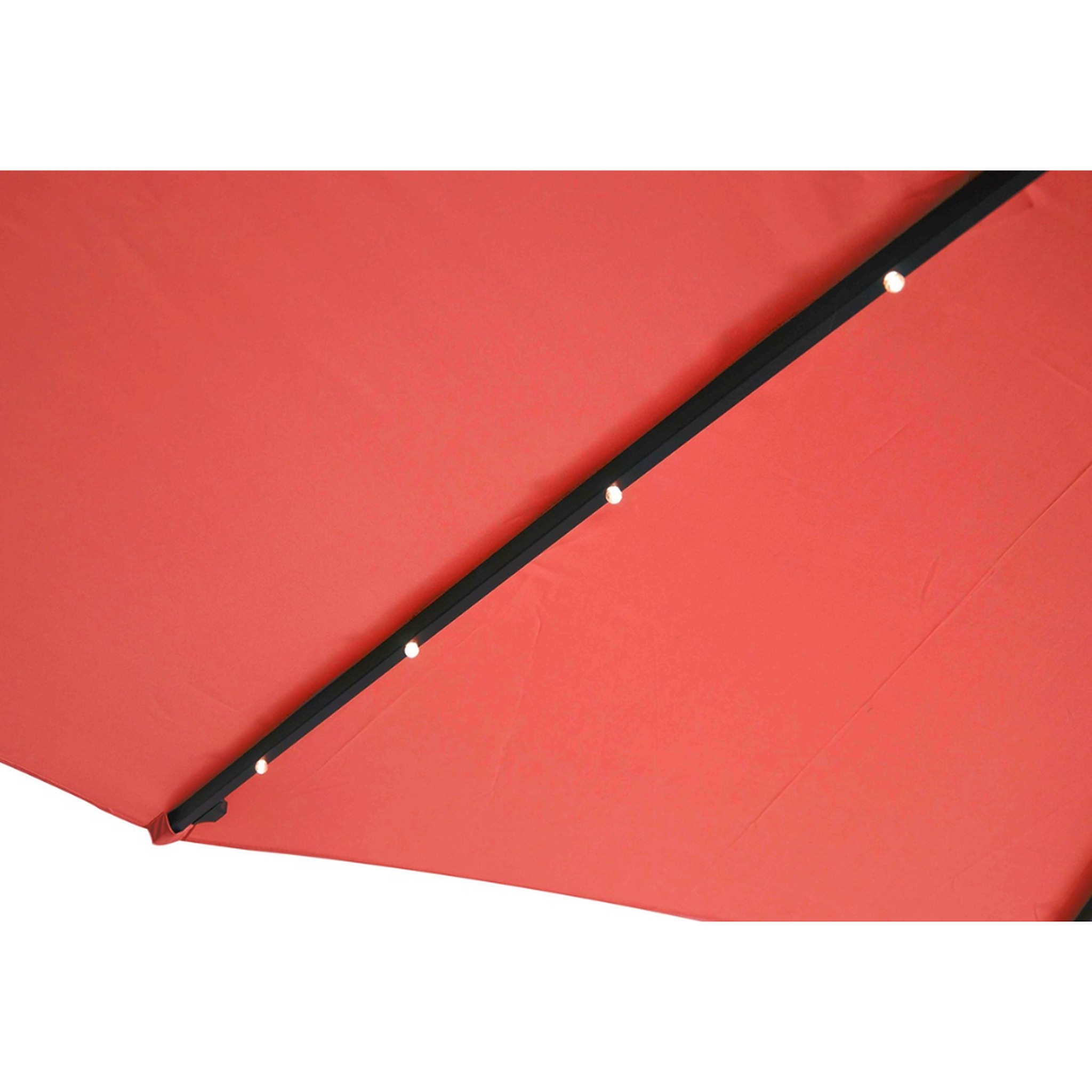 Voir la diapositive 3 : CONCEPT USINE Parasol terracotta droit carré 3 x 3 m led solenzara