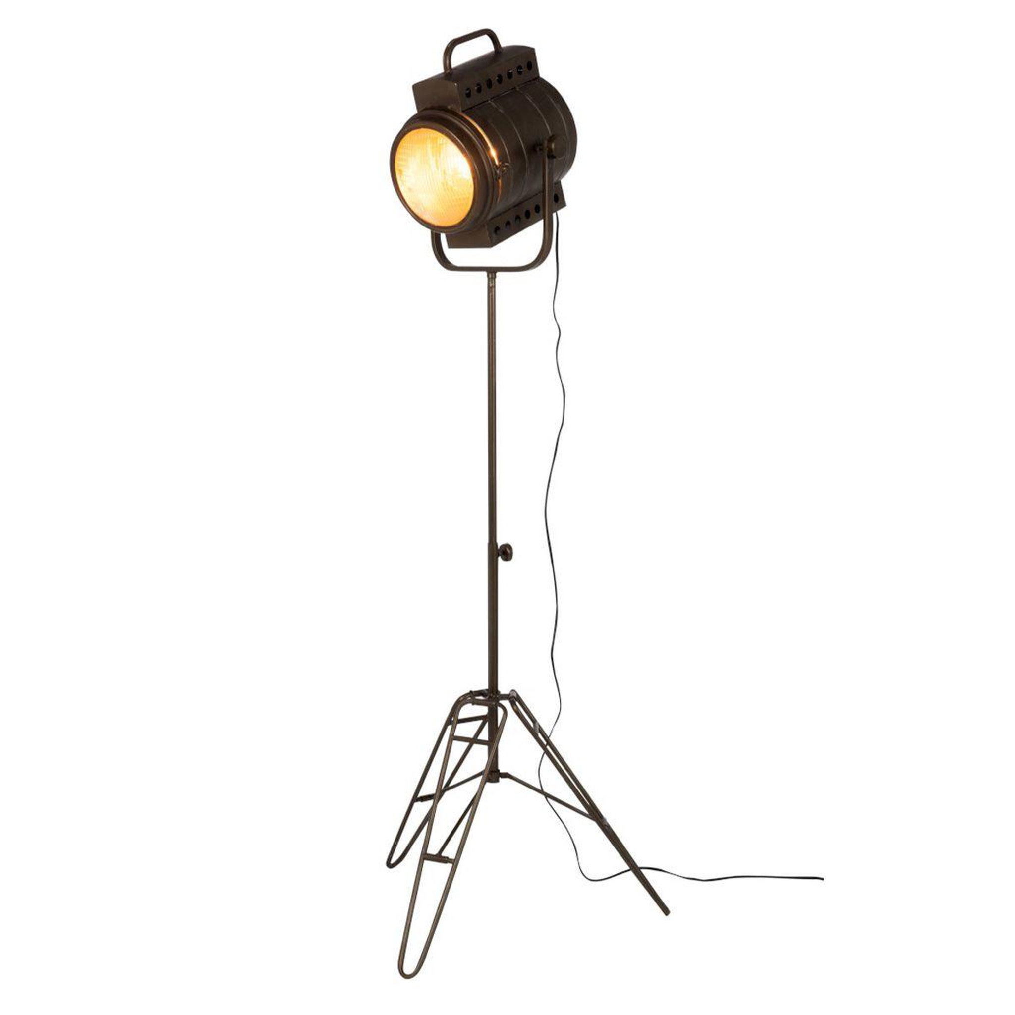 Voir la diapositive 2 : J-LINE Lampadaire design en métal  film  170cm noir
