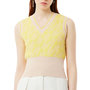 Voir la diapositive 1 : Lacoste Pull Sans Manche Beige/ Femme Lacoste Jacquard Graphic
