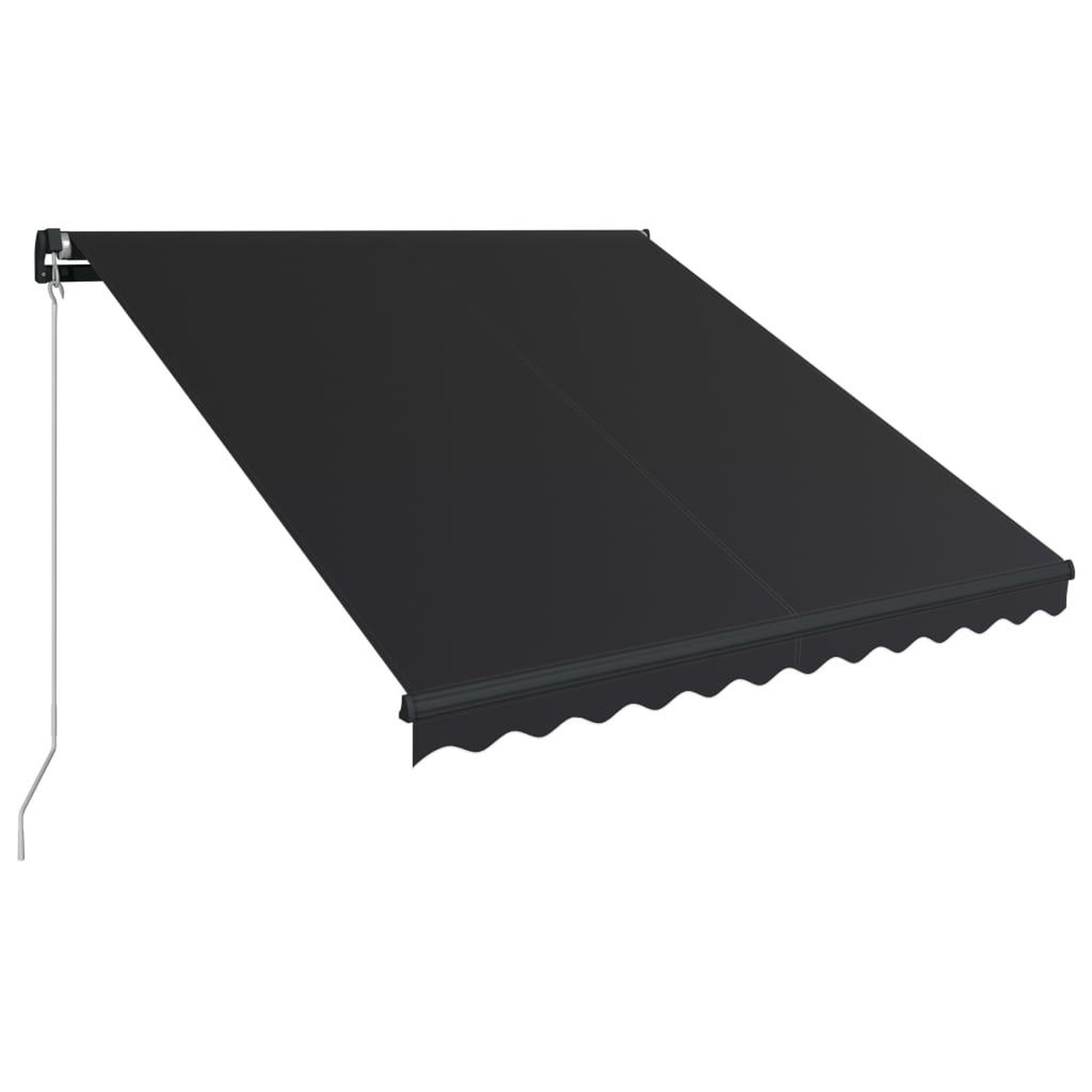 Voir la diapositive 2 : VIDAXL Auvent manuel retractable 300x250 cm Anthracite