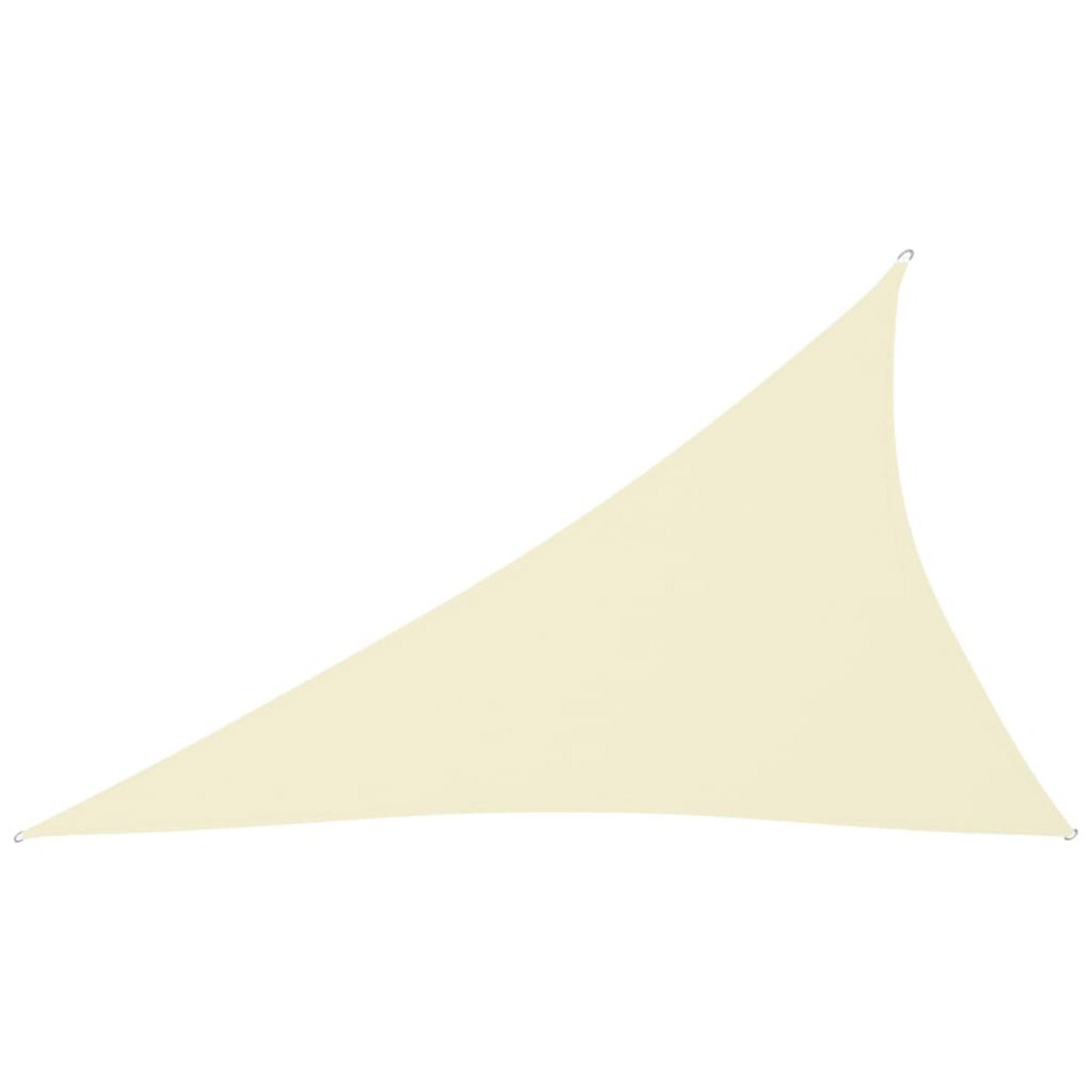 VIDAXL Voile de parasol Tissu Oxford triangulaire 4x5x6,4 m Creme