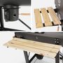 Voir la diapositive 6 : SWEEEK Barbecue américain charbon de bois - Serge noir - Smoker américain avec aérateurs. récupérateur de cendres. fumoir