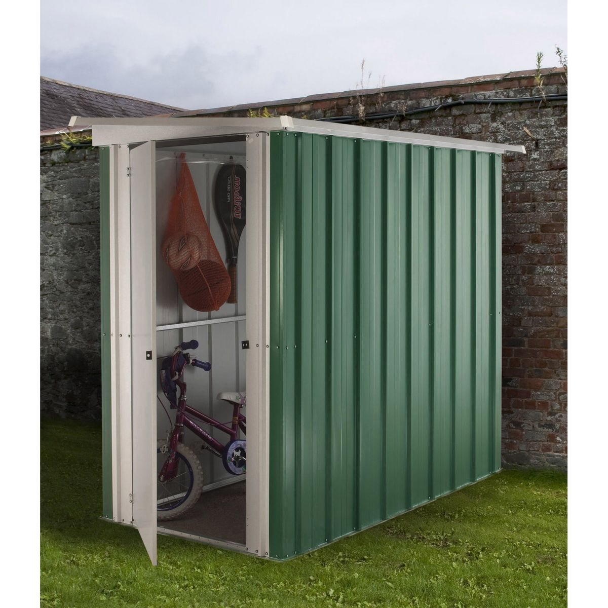 Yardmaster Abri de jardin métal - Toit plat - 1,4m² - TUVU