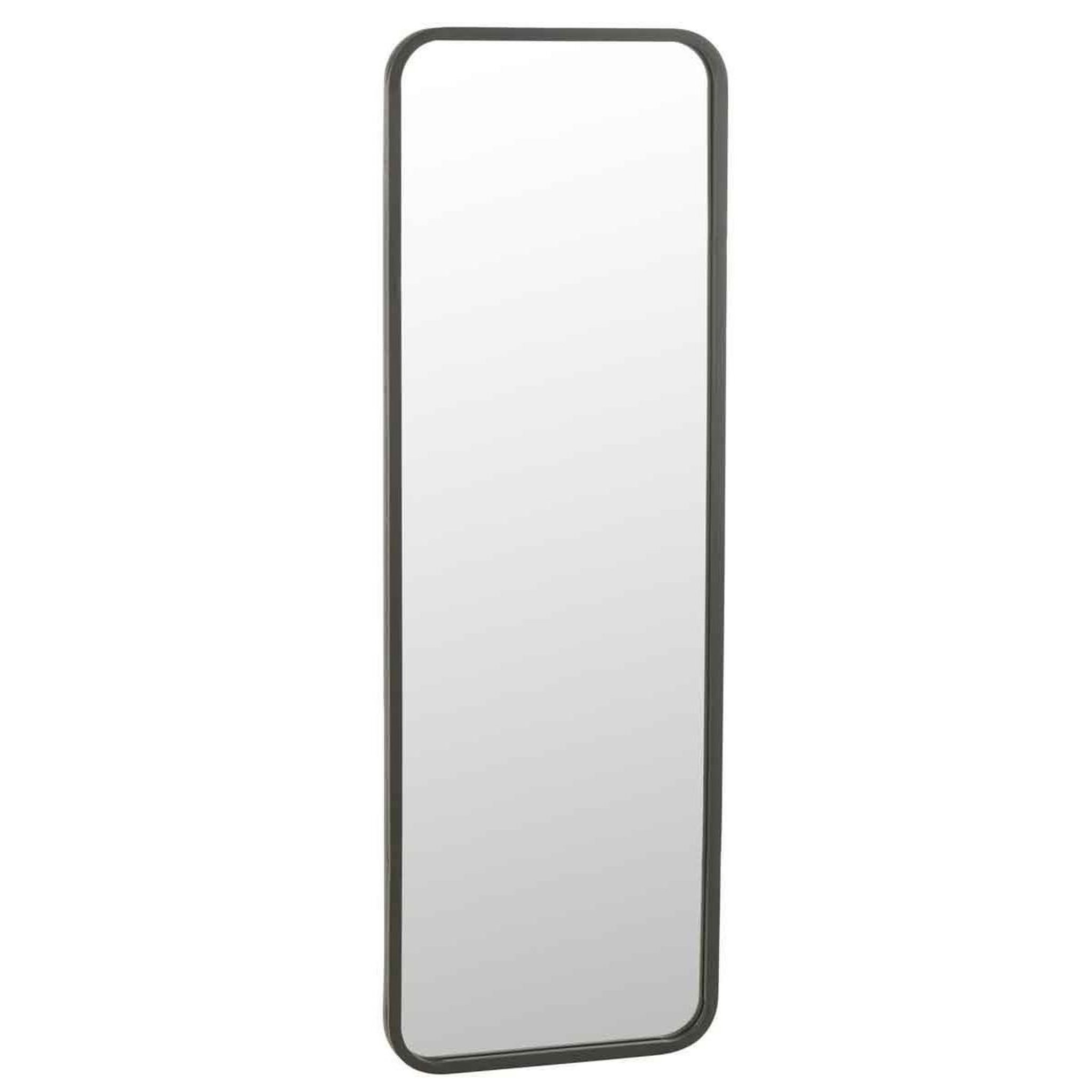 J-LINE Miroir Mural Design  Hopoldo  120cm Noir Mat