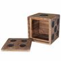 Voir la diapositive 4 : VIDAXL Boîte de rangement Bois Mindi 40x40x40 cm Design Des