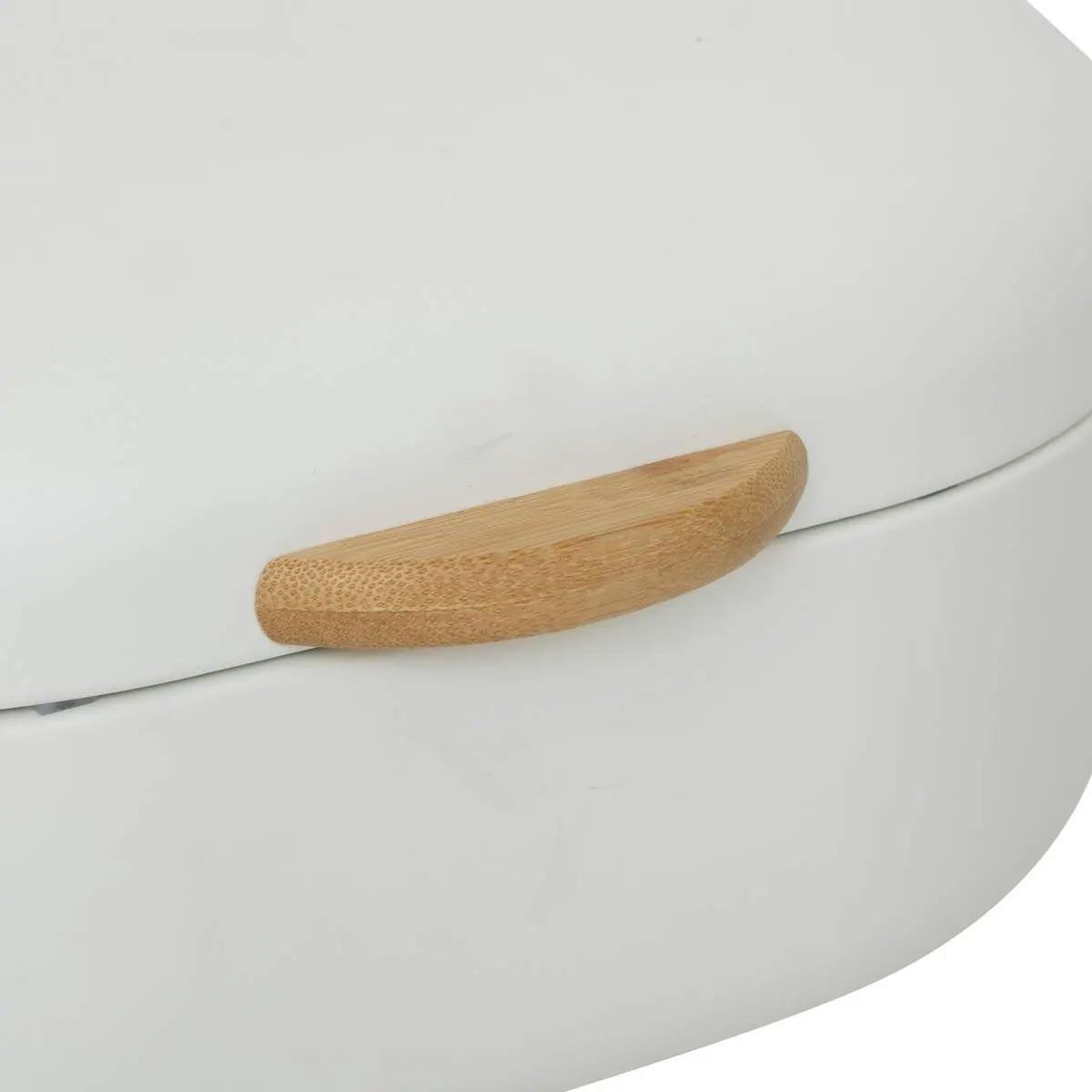 Voir la diapositive 3 : FIVE Boîte à pain en métal  long  33cm crème