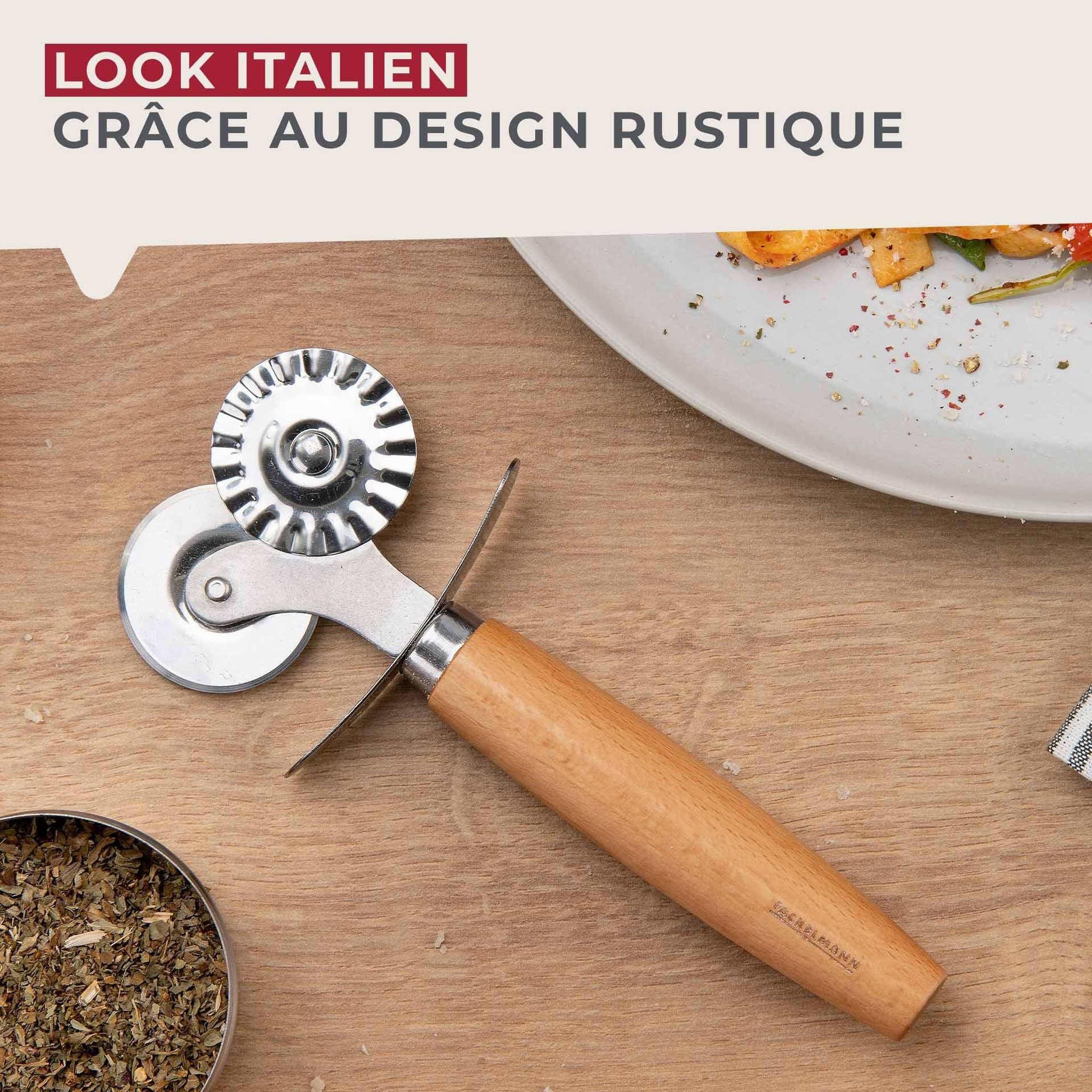 Voir la diapositive 5 : Fackelmann Roulette double embout pour pâtes fraiches 16 cm fackelmann pizza & pasta