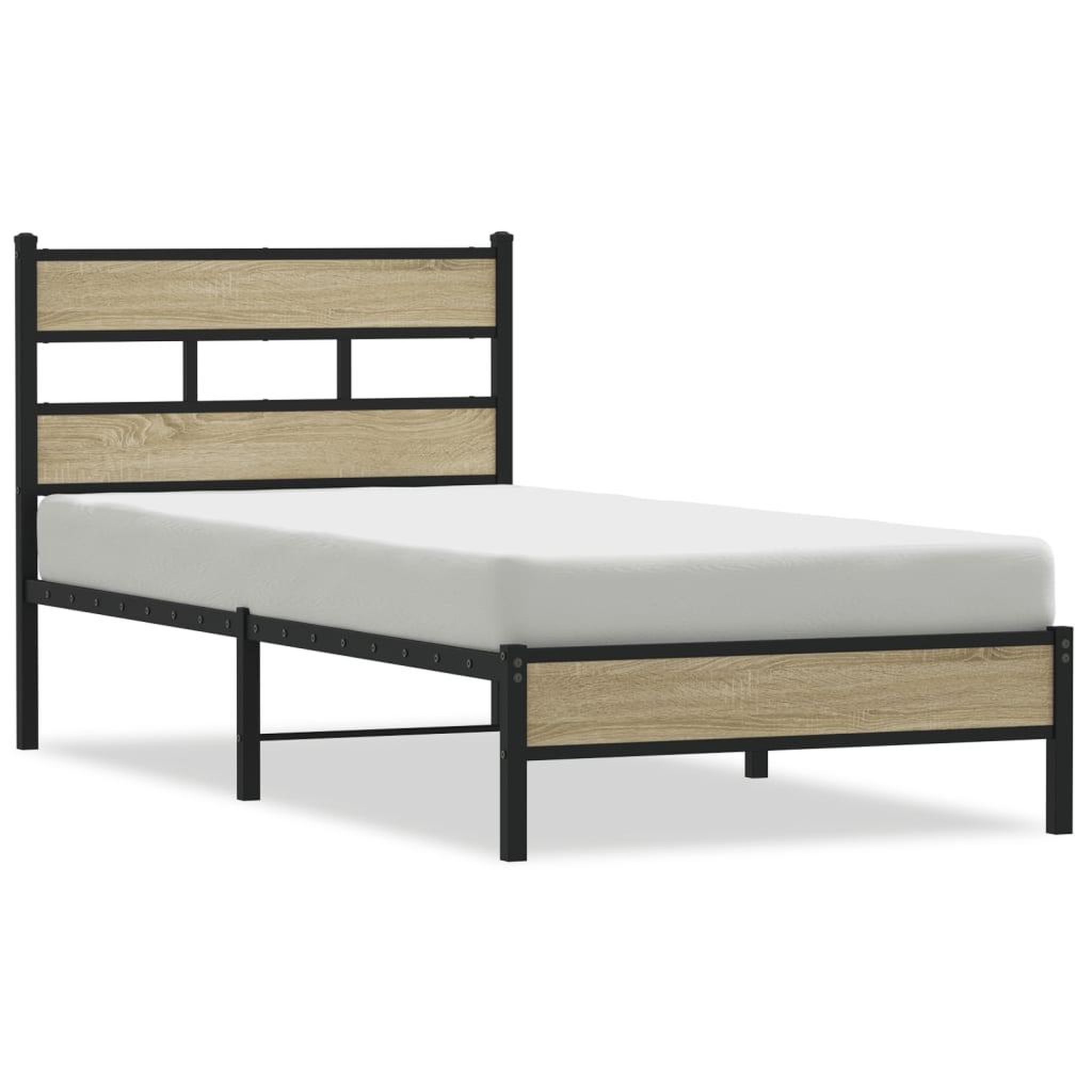 Voir la diapositive 2 : VIDAXL Cadre de lit sans matelas chene sonoma 90x200 cm